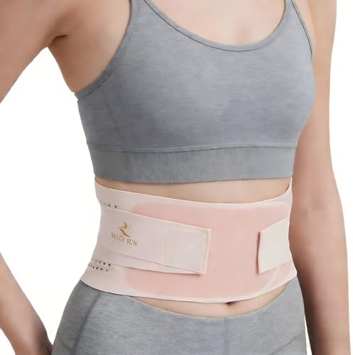 RANDY SUN Ergonomic Back Support for Women, Lightweight Posture Corrector for Office, Commute, No Pinching or Slipping, Improve Slouching Gentl, Pink, Large