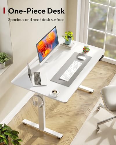 SANODESK One-Piece Electric Height Adjustable Standing Desk 48''x 24''