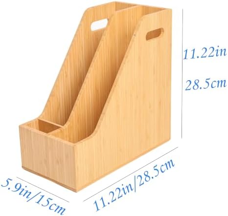 Bamboo File Folder Holder Book Holder Document Rack