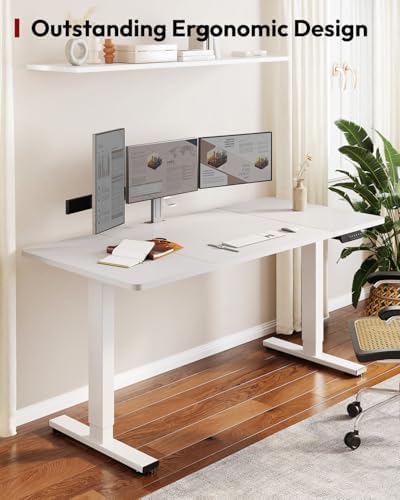SANODESK Dual Motor 63''x 28'' Large Height Adjustable Standing Desk