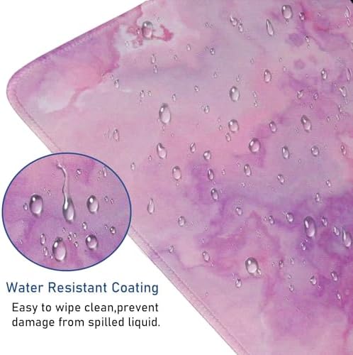 Large Extended Gaming Mouse Pad with Stitched Edges, Waterproof Desk Mat