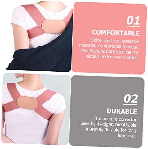 Alipis Back Straightener Brace Adjustable Hidden under Clothes for Adults