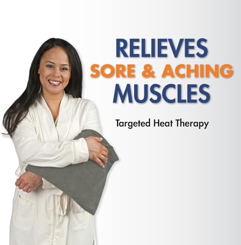 TheraCare Deluxe Moist & Dry Heating Pad, Gray, 12" x 15" Gray (Pack of 6)