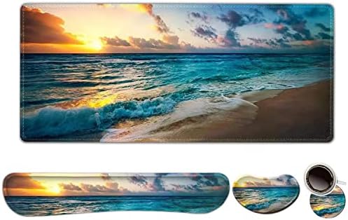 ToLuLu Mouse Pad, Memory Foam Ergonomic Keyboard Mouse Wrist Rest Support