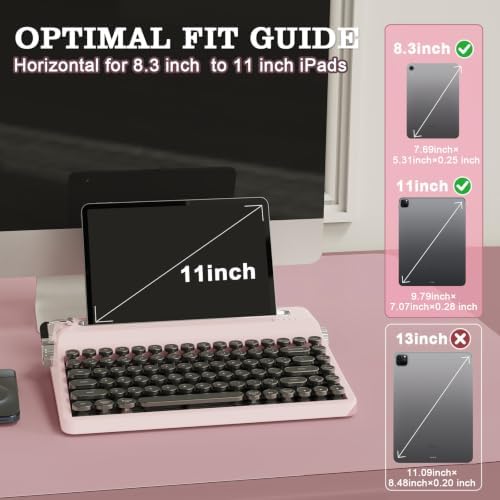 YUNZII QL75 Retro Typewriter Hot Swap RGB Keyboard(Pink, Cocoa V2)