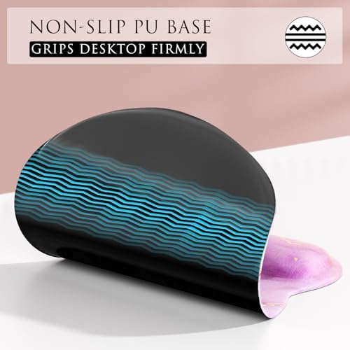 MROCO Ergonomic Mouse Pad with Gel Wrist Rest, 9.4 x 8.1 in, Pink Marble