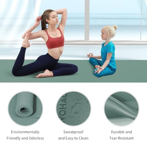 Extra Wide & Thick 8mm Yoga Mat, 72"x31.5"