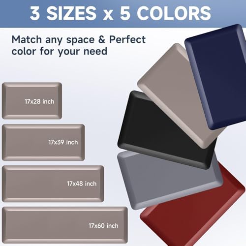 4/5 Inch Thick Kitchen Mats for Floor, StepRite Kitchen Rug for Standing
