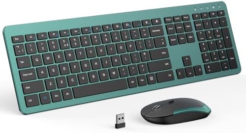 seenda Wireless Keyboard and Mouse Combo, Slim Full-Size Design