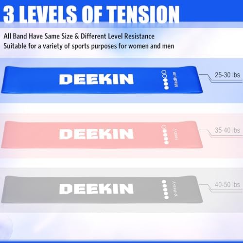 Deekin 20 Pcs Resistance Bands Loop Exercise Bands