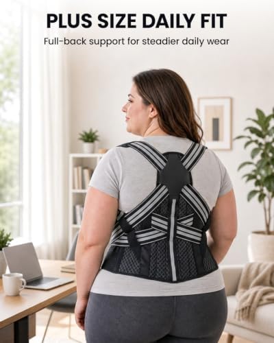 Women's Plus Size Posture Corrector 5XL, Full Back Support for Home Use
