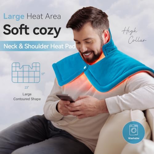 Weighted Heating Pad for Back, Neck & Shoulder Pain Relief