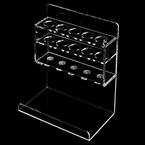 MyGift Acrylic Dry Erase Marker Holder, 5 Marker & Eraser Rack Set of 2