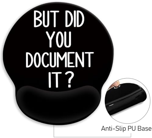Blusabaca Funny Mouse Pad with Wrist Rest Ergonomic Mousepad Office Gifts
