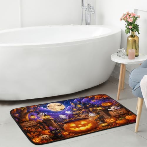 Halloween Kitchen Mats Cushioned Anti Fatigue Kitchen Rugs Non-Slip B-3