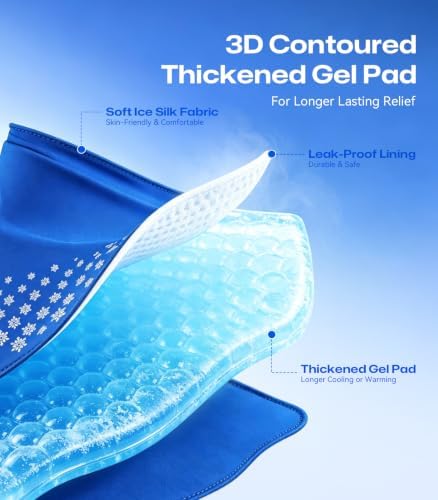 Thumb & Wrist Hot Cold Ice Pack Wrap, Fits Either Hand, Size L
