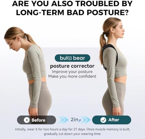 Posture Corrector for Women and Men, Adjustable Upper Back Brace
