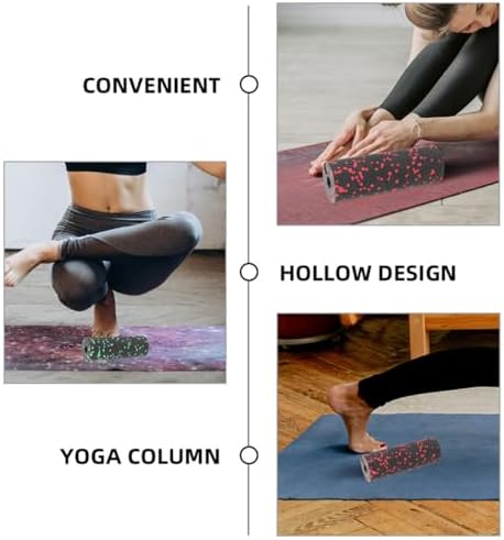 2Pcs Compact Exercise Foam Roller Column for Muscle Recovery and Balance