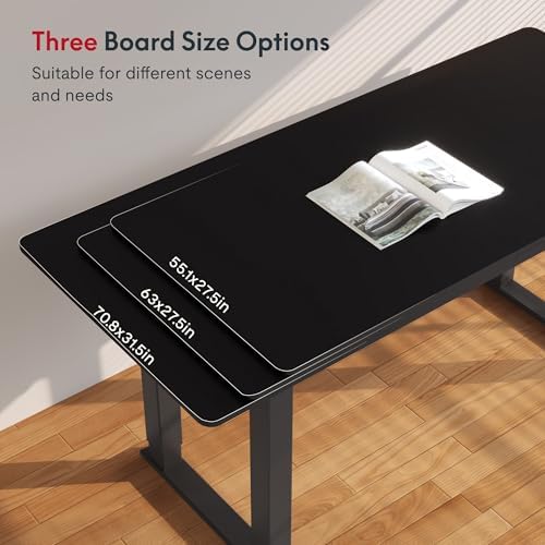 SANODESK 4-Leg 55''x28'' Large Electric Height Adjustable Standing Desk