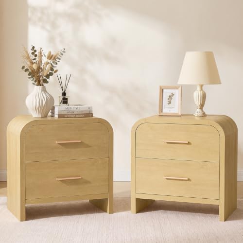 Night Stand Set of 2, 2-Drawer