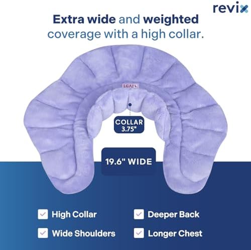 REVIX Microwave Heating Pads for Neck Shoulder & Back, Moist Heat, Purple