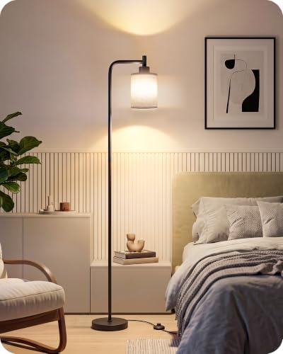 Dimmable Floor Lamp for Living Room with Remote & 10W Bulb