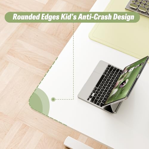 ERGOMAKER 55"x24" Standing Desk, Height Adjustable Sit-Stand Office,White
