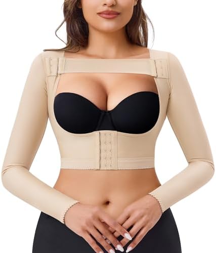 LANCS Arm Compression Sleeve Women Post Surgical Slimmer Arm Shaper Tops
