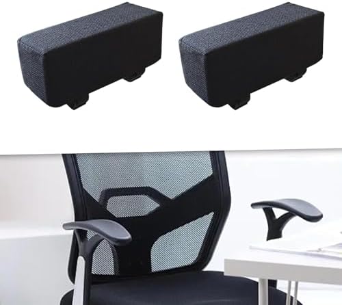 2 Pieces Sponge Armrest Cushion Sponge Arm Pad Replacement Ergonomic Soft Elbow Support Pillow Heightening Pad for Desk Chair