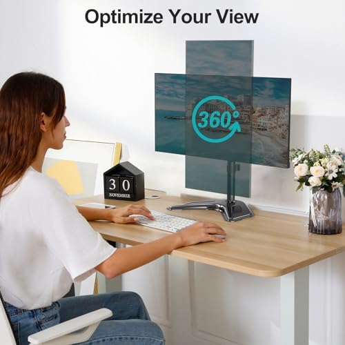 MOUNT PRO Free Standing Single Monitor Stand for Max 32 inch/17.6lbs Screen