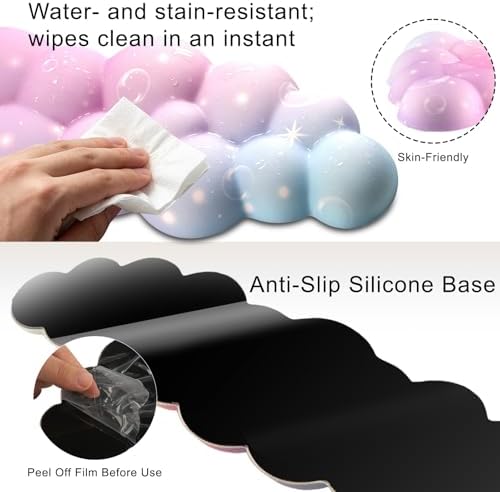 Cloud Wrist Rest for Computer Keyboard,Mouse Wrist Rest,Keyboard Wrist Rest