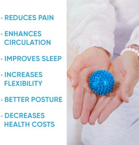 Dr. Cohen's acuball-Mini - Heatable Deep Tissue Massage Ball - Trigger Point Massage Therapy for Myofascial Release - Spiky Foot & Back Massager Ball for Targeted Pain Relief (Pack of 2)