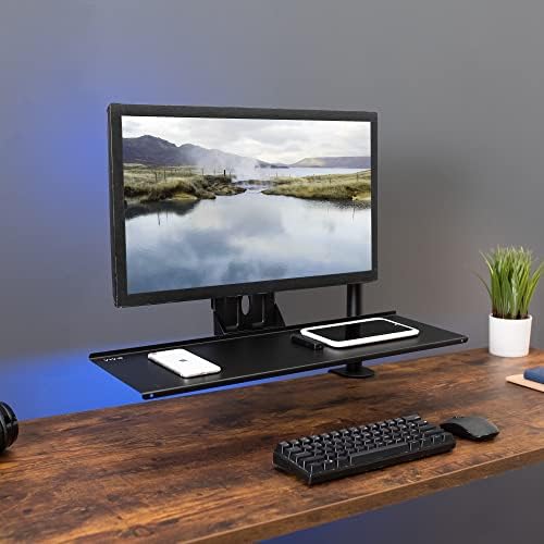 VIVO Black VESA Mounted 26 x 8 in Keyboard Tray, MOUNT-KB03