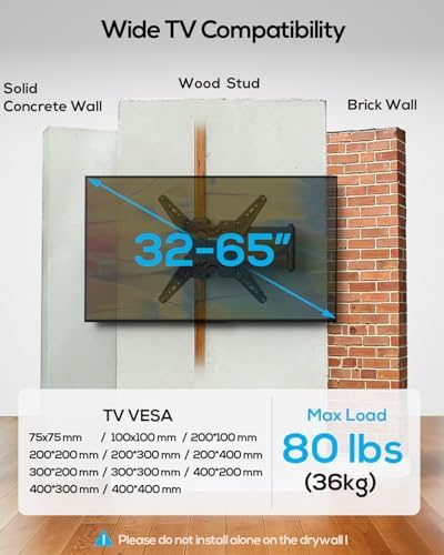 USX STAR Corner TV Wall Mount Long Arm Full Motion for 42 50 55 65 inch TVs