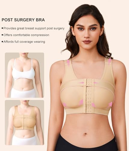 BRABIC Women's Front Closure Post-Surgery Posture Corrector Bra Shaper Tops