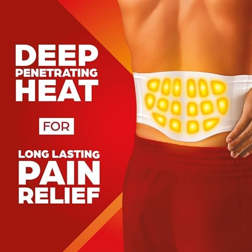 ThermaCare Advanced Back & Hip Heat Wraps for Lower Back Pain Relief - Heating Pads with 16-Hour Heat Therapy - Adhesive Heat Wraps for Muscle & Joint Pain, Flexible Fit Design - 3 Count (Pack of 2)