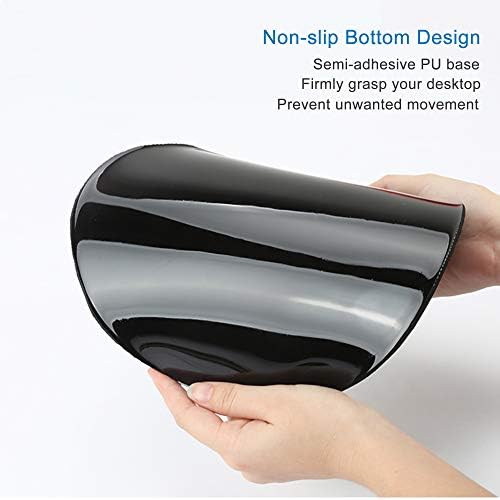 ITNRSIIET Ergonomic Mouse Pad with Gel Wrist Rest Support Non-Slip PU Base Stay Positive Work Hard and Make It Happen Inspirational Quote Cute Small Mouse Pad Pain Relief, 8.7 x 7.2 inches