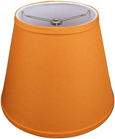 FenchelShades.com Lampshade 6" Top Diameter x 10" Bottom Diameter x 8" Slant Height 6x10x8" with Spider Attachment Diameter 0.4 Inch for Lamps with a Harp (Cedar)