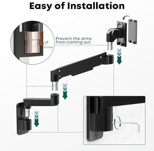 Monitor Wall Mount for 17-57-inch Screens, Heavy Duty