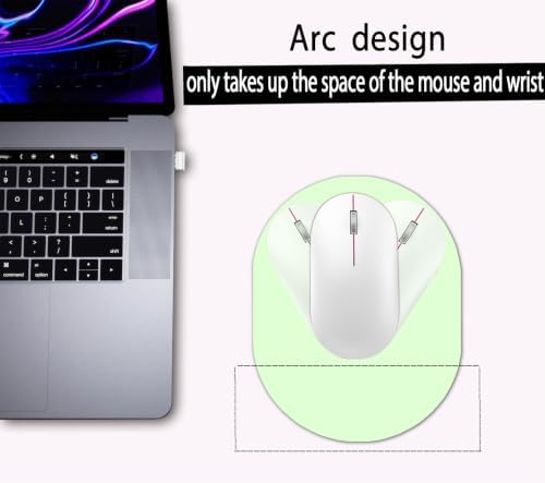 Small Mouse Pad, Mini Mouse Pad, Portable Waterproof with Anti-Slip Base, Green 5.5x7 Inch
