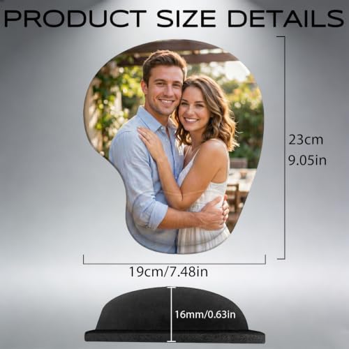 Custom Mouse Pad with Wrist Rest,Personalized Photo Ergonomic Mouse Pad