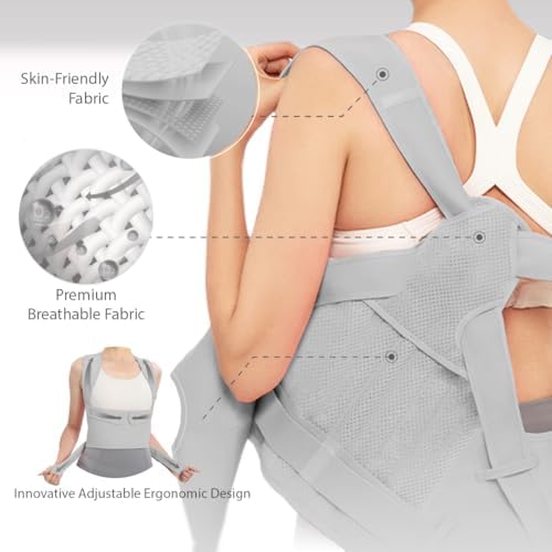 Posture Corrector for Women/Men Adjustable Full Back Brace Support