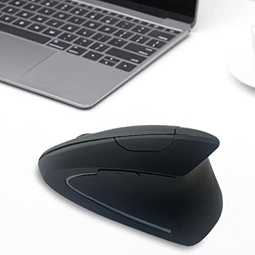 Jectse Vertical Mouse, 2.4G Wireless, Adjustable DPI, Battery Powered, Lighted, Quiet, Ideal for Gaming and Working