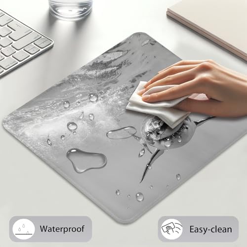 Ferocious Great White Shark Mouse Pad, Wildlife Ocean Predator Desk Mat