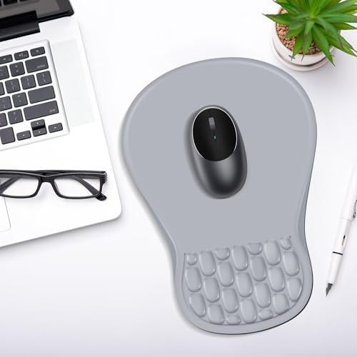 YIWEI Ergonomic Mouse Pad with Wrist Rest for Carpal Tunnel Pain Relief