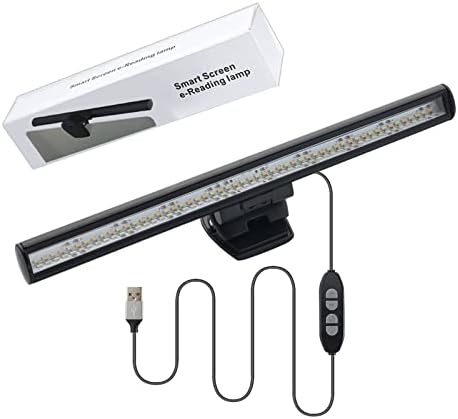 Laptop Monitor Light Bar Reading LED Laptop Keyboard 3 Color Temperature Modes USB Light LED Computer Monitor Light with USB Powered for Work and Office Eye Health Care Portable for Travel