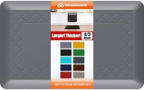 4/5 Inch Thicker Kitchen Mats Anti Fatigue Comfort Mat Standing Desk Rugs