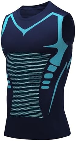 Compression Shirt Men Slimming Body Shaper Vest Crewneck Workout Tank Top