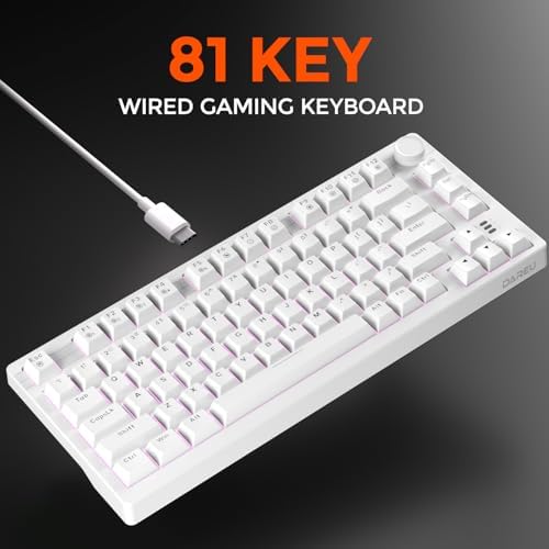 DAREU EK75 75% Wired Mechanical Keyboard and Ergonomic Vertical Wireless Mouse