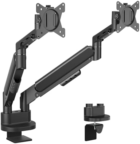 Dual Monitor Stand for Two Ultrawide 13"-34" Flat/Curved Computer Screens